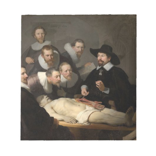 Anatomy Lesson Dr. Nicolaes Tulp Rembrandt Notitieblok (Voorkant)