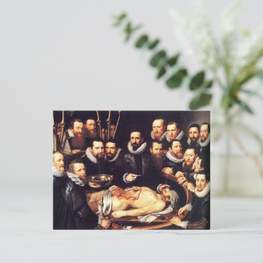 Anatomy Lesson of Dr. Willem van der Meer Briefkaart (Staand voorkant)