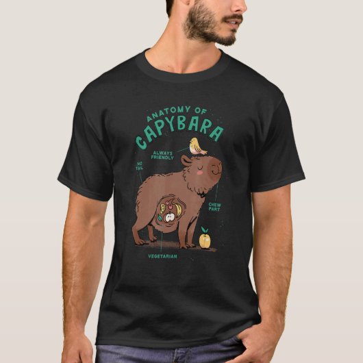 Anatomy of a Capybara T-shirt (Voorkant)