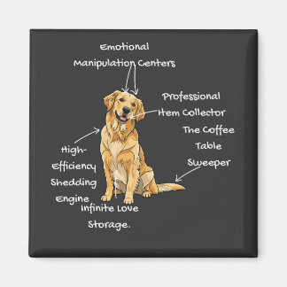Anatomy of a Golden Retriever - Funny Dog Mom/Dad Magneet