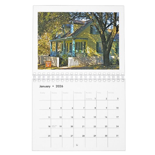 Anatomy of a Painting: Sam Houston Park 1868 Home Kalender (Jan 2026)