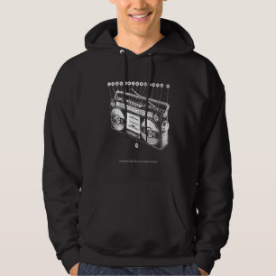 Anatomy of Boombox Retro 80s Ghetto Blaster Hi Hoodie