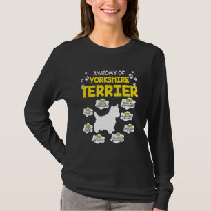 Anatomy of Yorkshire Terrier Dog T-shirt