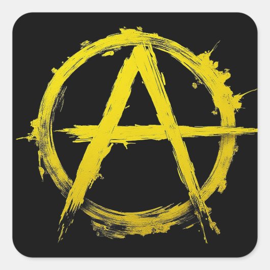 Ancap forever! vierkante sticker (Voorkant)