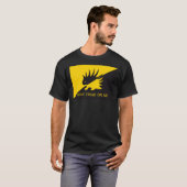 Ancap porcupine Gadsden flag parody Don&x27;t trea T-shirt (Voorkant volledig)