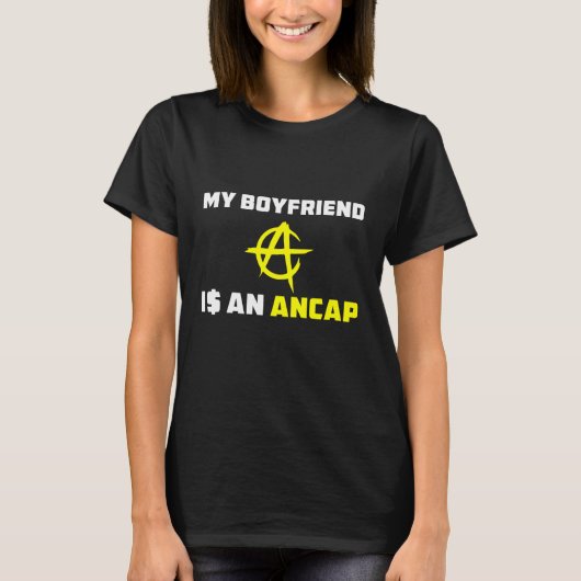 ANCAP tshirt voor haar - Mijn vriend is een ANCAP (Voorkant)