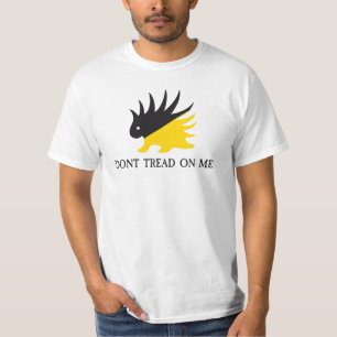 Ancap vlag Porcupine logo Gadsden vlag parodie mem T-shirt