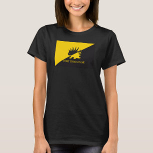 Ancap vlag Stekelvarken logo Gadsden vlag parodie T-shirt