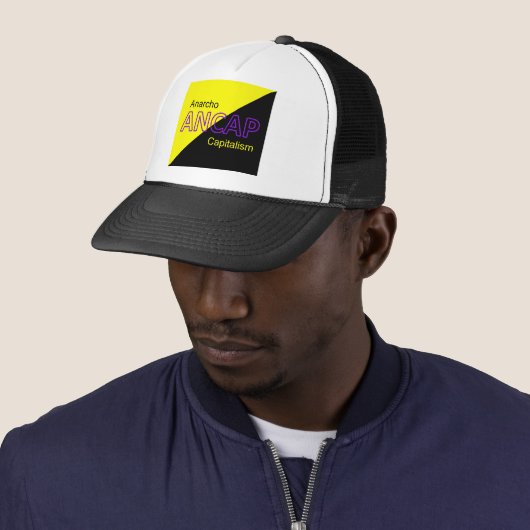 ANCAP Yellow and Black Flag Trucker Pet (In situ)