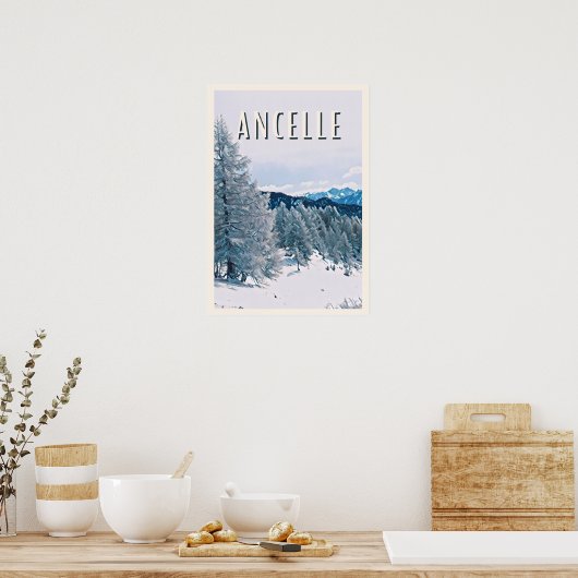 Ancelle Ski Poster (Keuken)