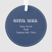 Ancestor voor de burgeroorlog ornament (achterkant)