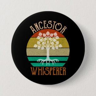 Ancestor Whisperer Genealogie Ronde Button 7,6 Cm