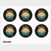 Ancestor Whisperer Genealogie Ronde Sticker (Vel)