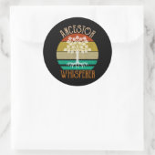 Ancestor Whisperer Genealogie Ronde Sticker (Tas)