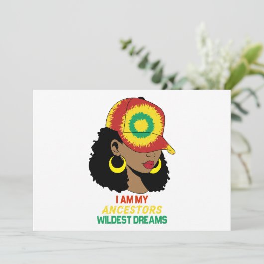 Ancestors Wildest Dreams Black History Maand Kaart (Staand voorkant)