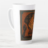 🔥 “Ancestral Flame” – Sacred Fire Mug Latte Mok (Linkerhoek)