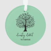 Ancestry Addict Family Tree Orament (dos)