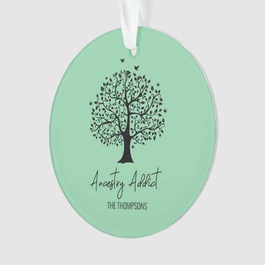Ancestry Addict Family Tree Orament (devant)