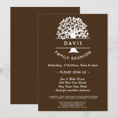 Ancestry Arbre Chocolat Famille Réunion Invitation (Devant / Derrière)