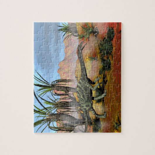 Anchisaurus dinosaurus - 3D rendering Legpuzzel (Verticaal)