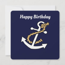 Anchor Away Birthday-kaart