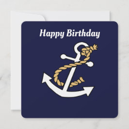 Anchor Away Birthday-kaart Feestdagenkaart