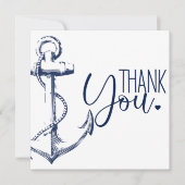 Anchor Baby shower Hartelijk dank Bedankkaart (Voorkant)