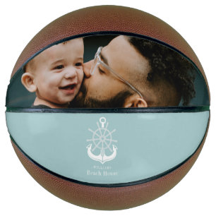 Anchor Beach House Familienaam Blauwgroen Basketbal