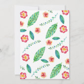 Anchor Beach Nautical Tropical Baby shower Kaart (Achterkant)