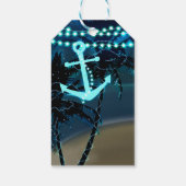 Anchor Beach Palm Trees & Lights Rustiek Cadeau La Cadeaulabel (Achterkant)