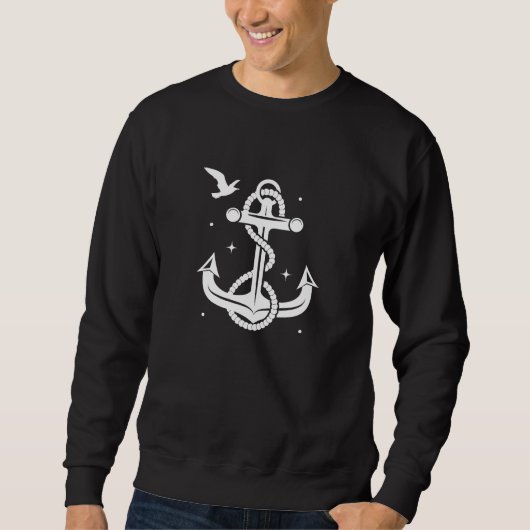 Anchor Black Sweatshirt (Voorkant)