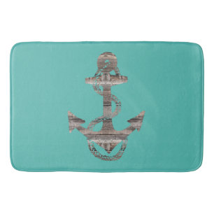 ANCHOR + blauwgroen 24x36 L Badmat