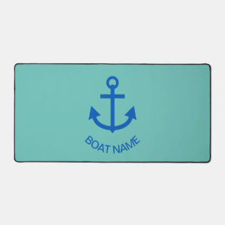 Anchor Blue Gepersonaliseerde uw bootnaam Mint Gre Bureaumat