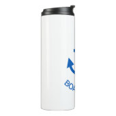 Anchor Blue Gepersonaliseerde uw bootnaam Thermosbeker (Gedraaid links)