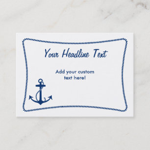 Anchor Calling Card Contactkaartje