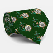 Anchor Compass Mannen Stropdas (Opgerold)