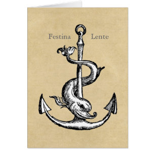 Anchor en Dolphin - Festina Lente