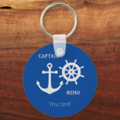 Anchor en Rudder Sleutelhanger (Voorkant)
