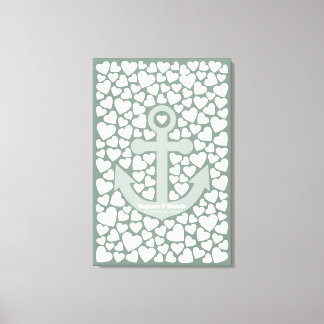 Anchor Guest Book Canvas - 150 handtekeningen Afdruk