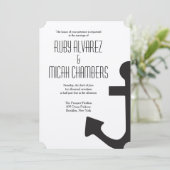 Anchor Invitation Kaart (Staand voorkant)