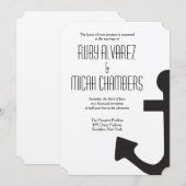 Anchor Invitation Kaart (Voorkant / Achterkant)