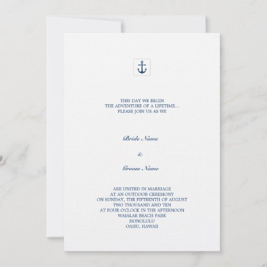 Anchor Kaart (Voorkant)