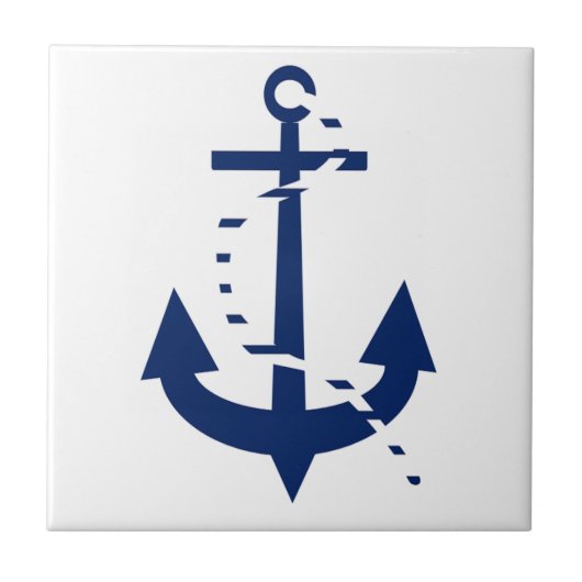 Anchor & Line Navy Tegeltje (Voorkant)