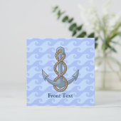 Anchor met Rope Kaart (Staand voorkant)