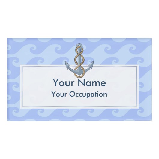 Anchor met Rope Naambadge (Voorkant)