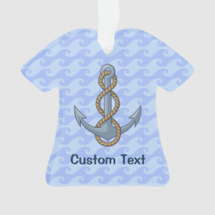 Anchor met Rope Ornament