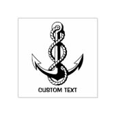 Anchor met Rope Rubberstempel (Afrduk)