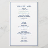 Anchor Monogram Nautical Budget Wedding Programme Flyer (Achterkant)