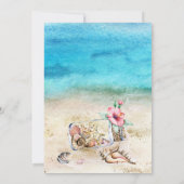 Anchor Nautical Beach Summer Wedding Kaart (Achterkant)