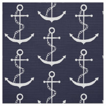 Anchor Nautical Navy Blue